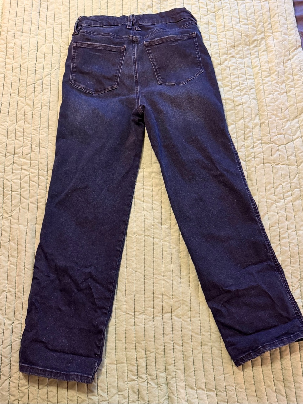 Good American Always Fits Good Curve Straight Jeans- Indigo707 - Picture 5 of 7